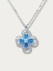 Sapphire Dream Petal Pendant