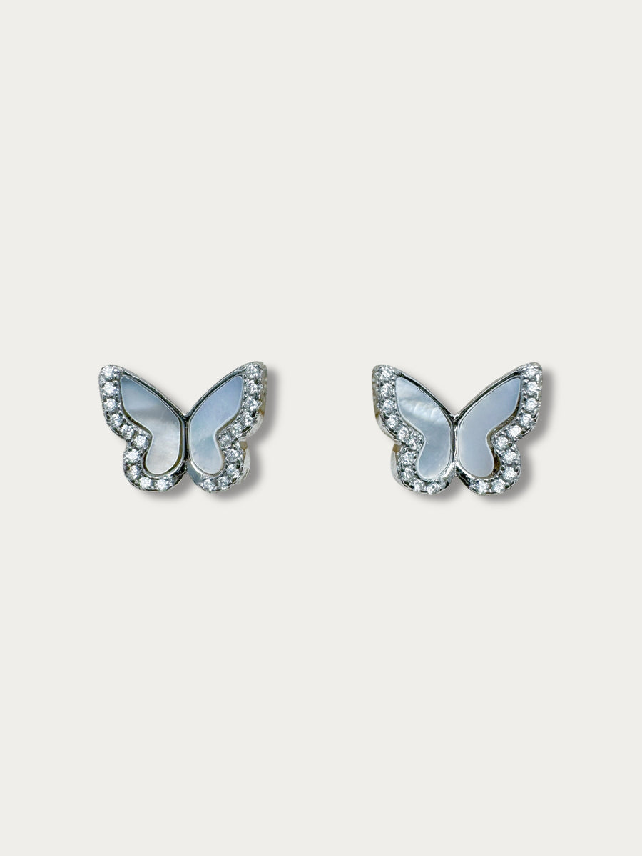 Butterfly Pearl Earrings